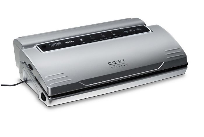 Caso Vacuum Sealer VC220 Vacumeerapparaat met Gratis 50 Marmelot Vacuumzakken en 2 Folierollen