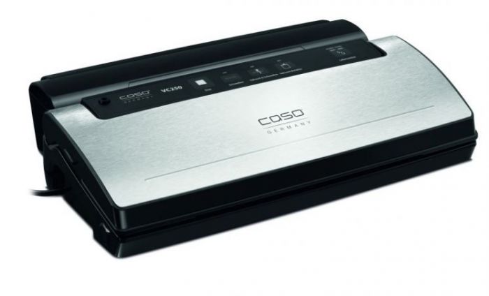 Caso Vacuum Sealer VC250 Vacumeerapparaat met Gratis 50 Marmelot Vacuumzakken en 2 Folierollen