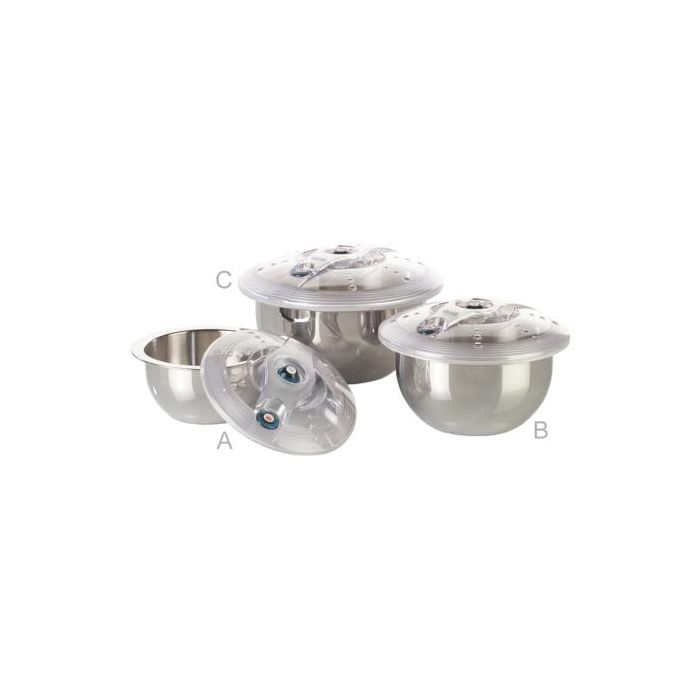Lava-Bewaardoos RVS trio  1300 2500 4000 ml