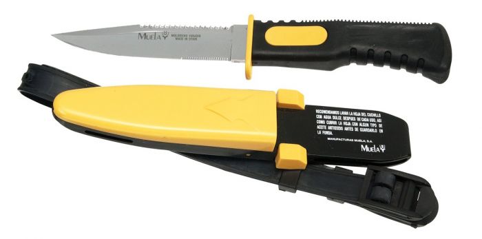 Duikersmes Muela 14cm Met Houder en Beenriem