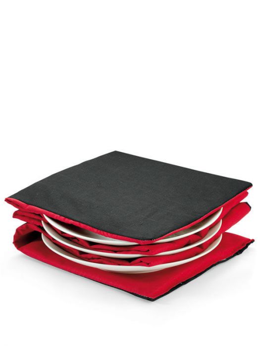 Solis  Bordenwarmer Antraciet-Rood 32cm