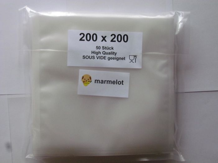 Vacuumzakken  20x20 cm 50 stuk met microstructuur