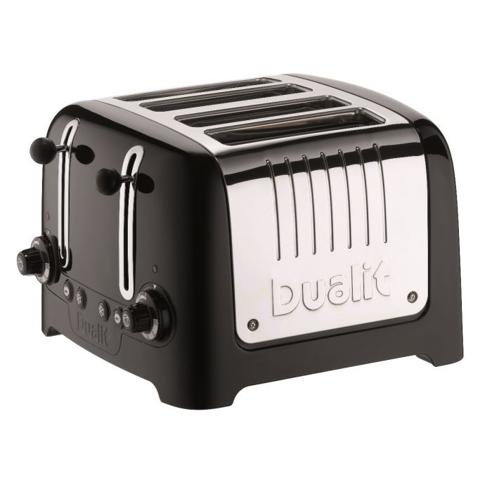 Dualit Toaster Lite Zwart met 4 Sleuven 46225