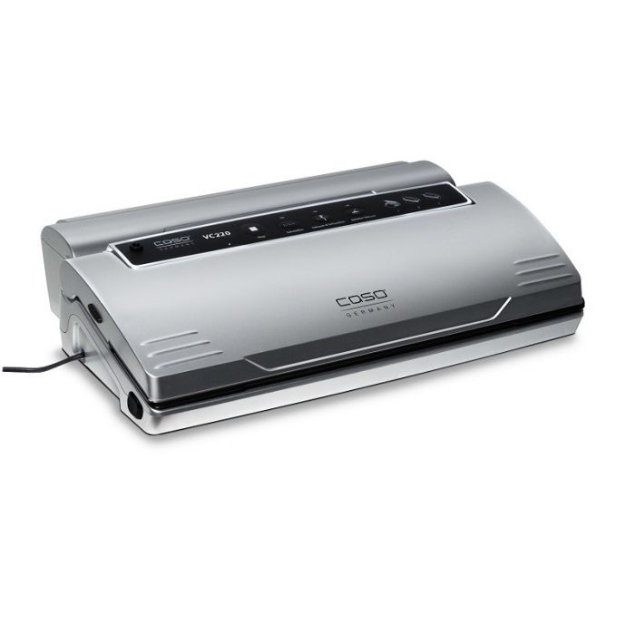 Caso Vacuum Sealer VC220 Vacumeerapparaat met Gratis 50 Marmelot Vacuumzakken en 2 Folierollen