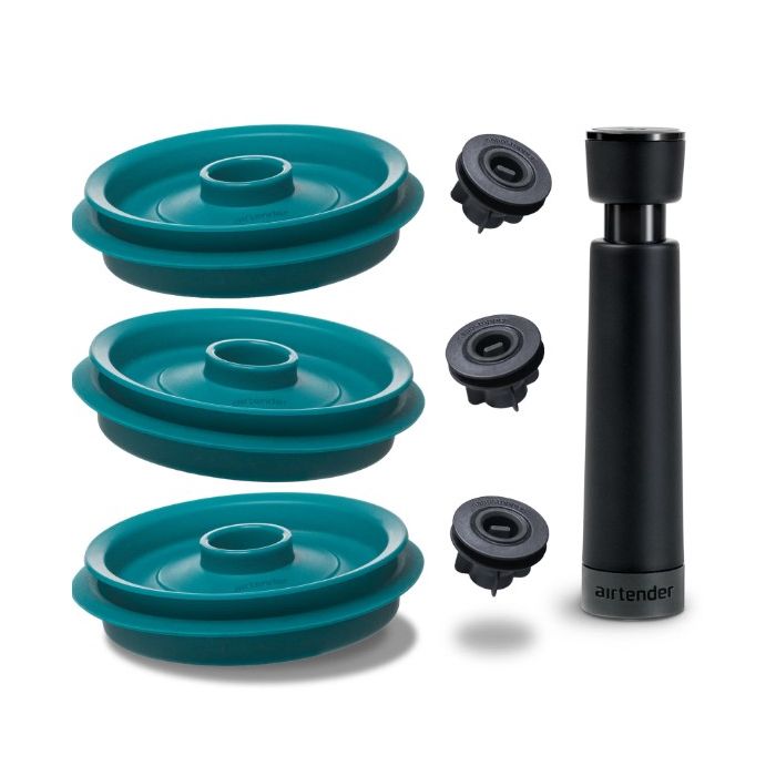 3 x Vacuumdeksel los voor Beugelpotten met Handpomp