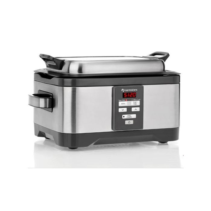 Duo Sous-Vide en Slowcooker Espressions EP4000 met 100 Marmelot Sous-Vide Zakken