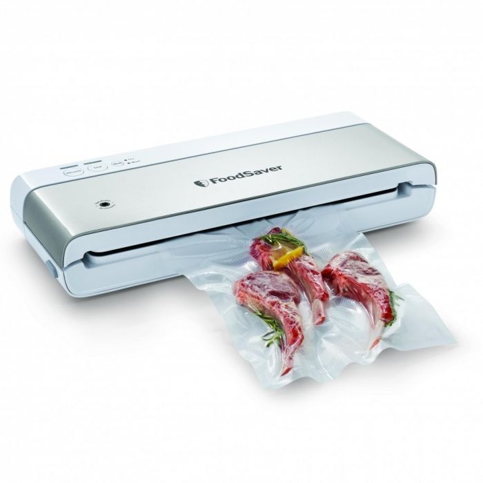 Foodsaver  Vacuum Sealer  Slimline  Wit FSV100 met Gratis 100 Marmelot Vacuumzakken
