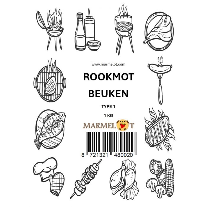Marmelot Rookmot Beuken 1 KG 4 Liter type 1 