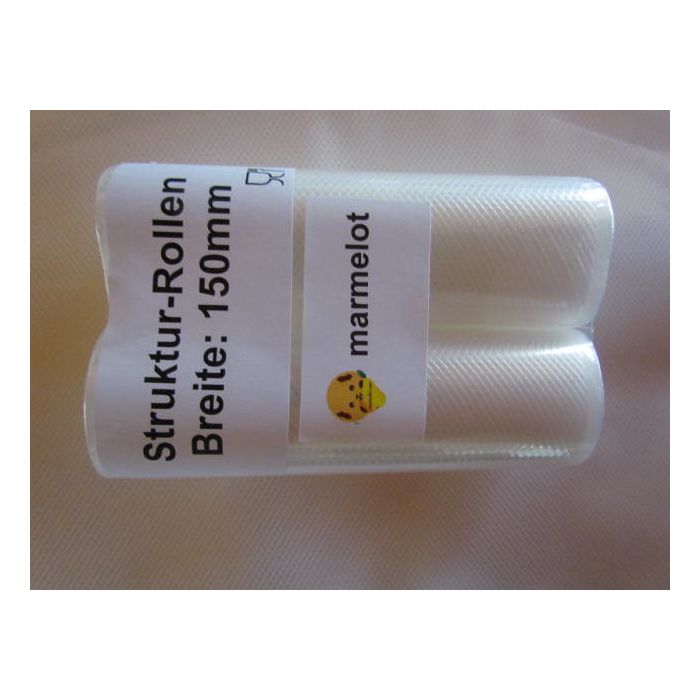 Vacuumrollen Basis 15cmx6m 2 Rollen met structuur grof