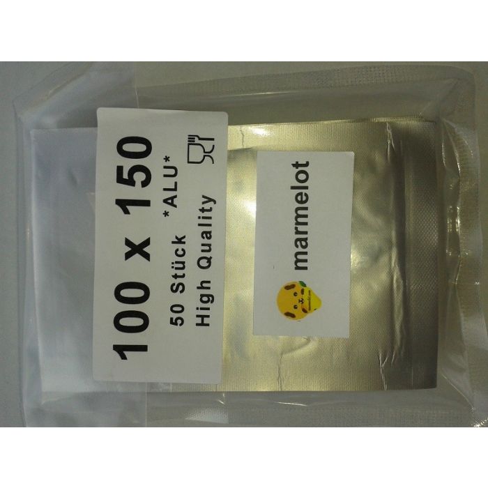 Vacuumzakken Aluminium 10x15cm 50 Stuk met Microstructuur
