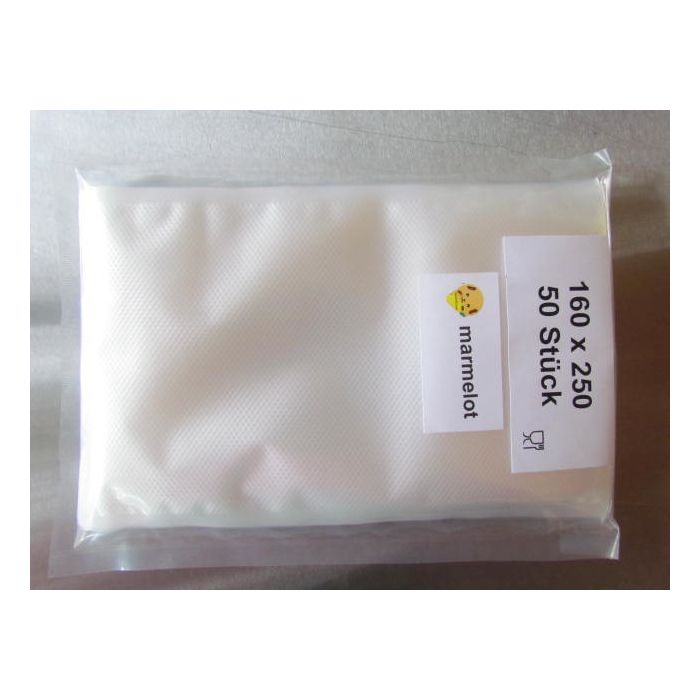 Vacuumzakken Basis 16x25 cm 500 stuk met structuur grof