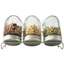 kiemglas 3x500ml met houder