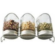 kiemglas 3x500ml met houder