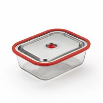 Vacuumschaal met Deksel Glas 2l Ovenbestendig